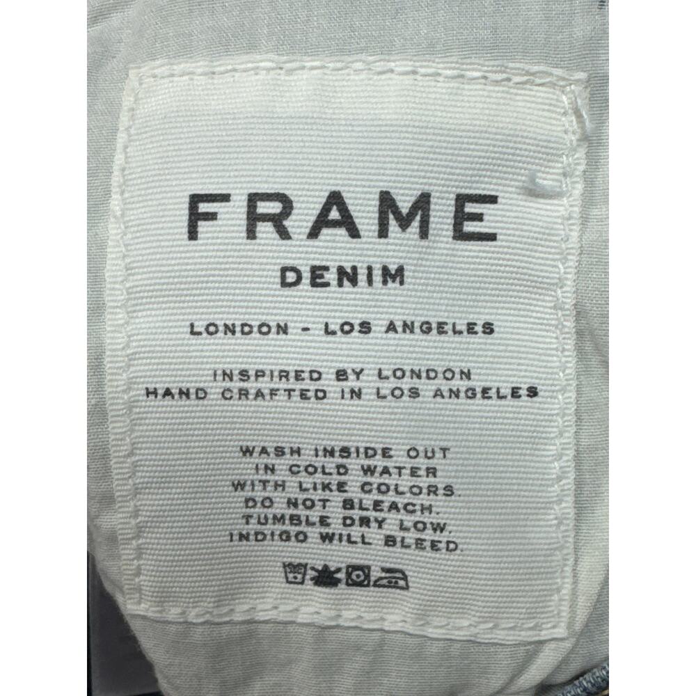 FRAME Denim Women's Le High Flare Blue Denim Jeans - Size 27 (27x33.5) - Picture 5 of 6